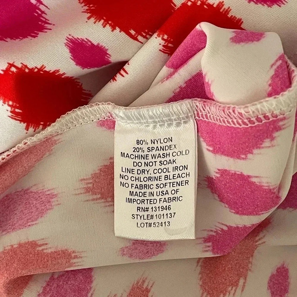 Jude Connally Mary Pat Circle Ikat Berry Sleeveless with Pockets Women Size XL - Picture 6 of 6